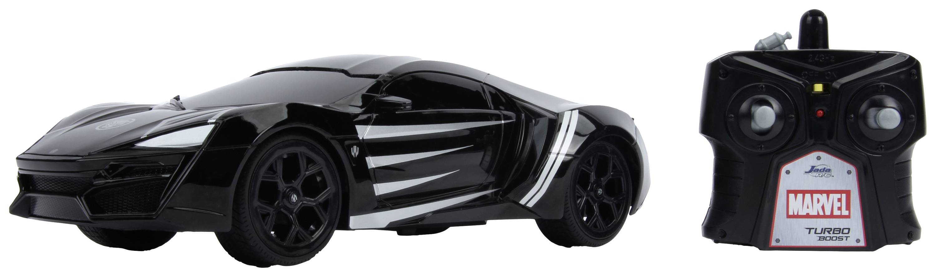 JADA TOYS 253226001 Marvel Black Panther RC Lykan 1:16 Auto RC électrique Voiture de sport