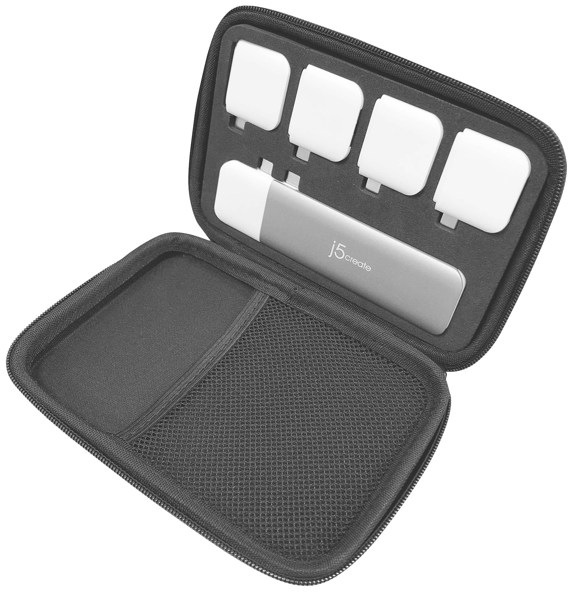 j5create Station d'accueil USB-C® Dock Convient pour les marques: Apple lecteur de cartes intégré, alimentation USB-C®