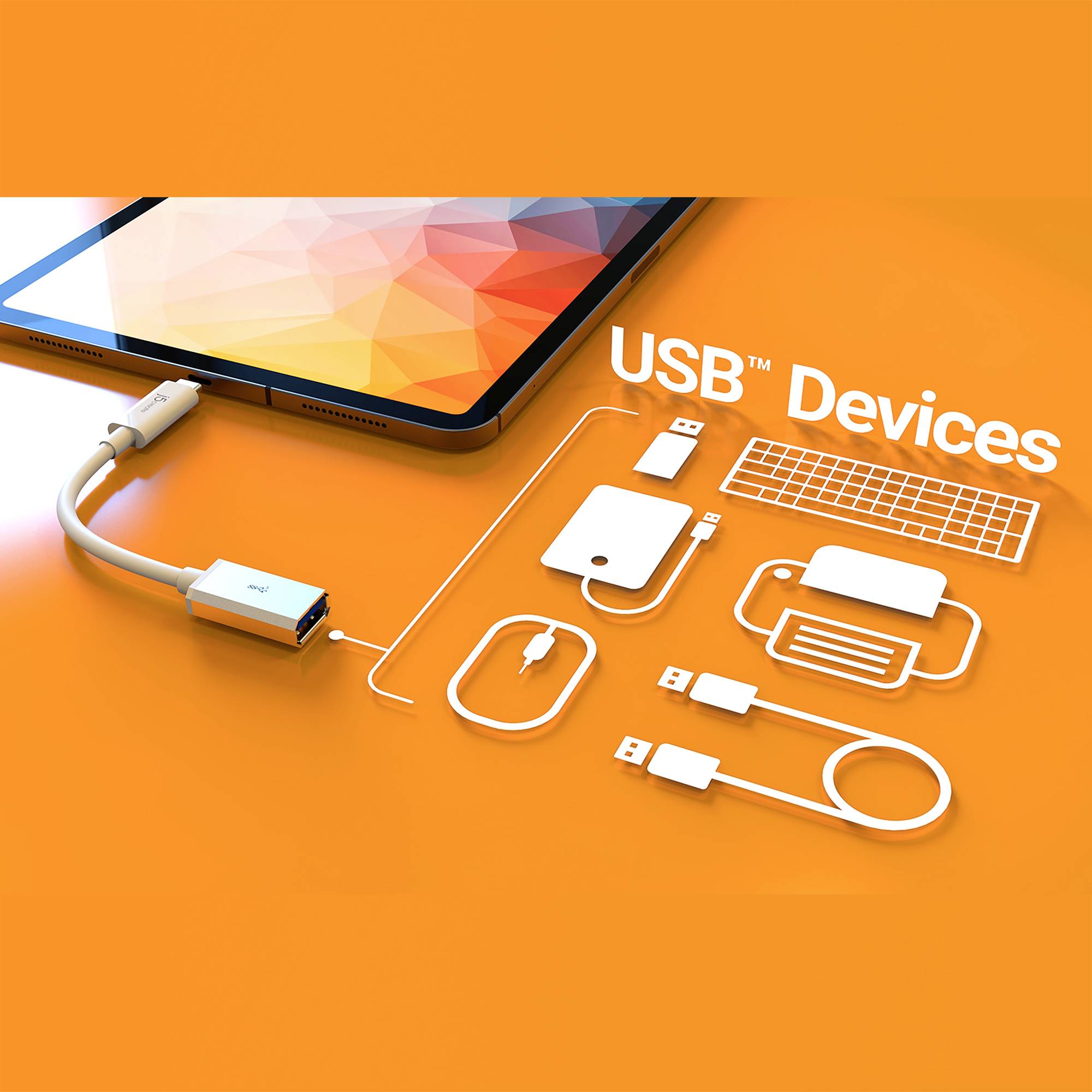 j5create USB 3.1 (Gen 2) Adaptateur [1x USB-C® - 1x USB 3.2 Gen 2 (USB 3.1)] JUCX05-N 0.1 m