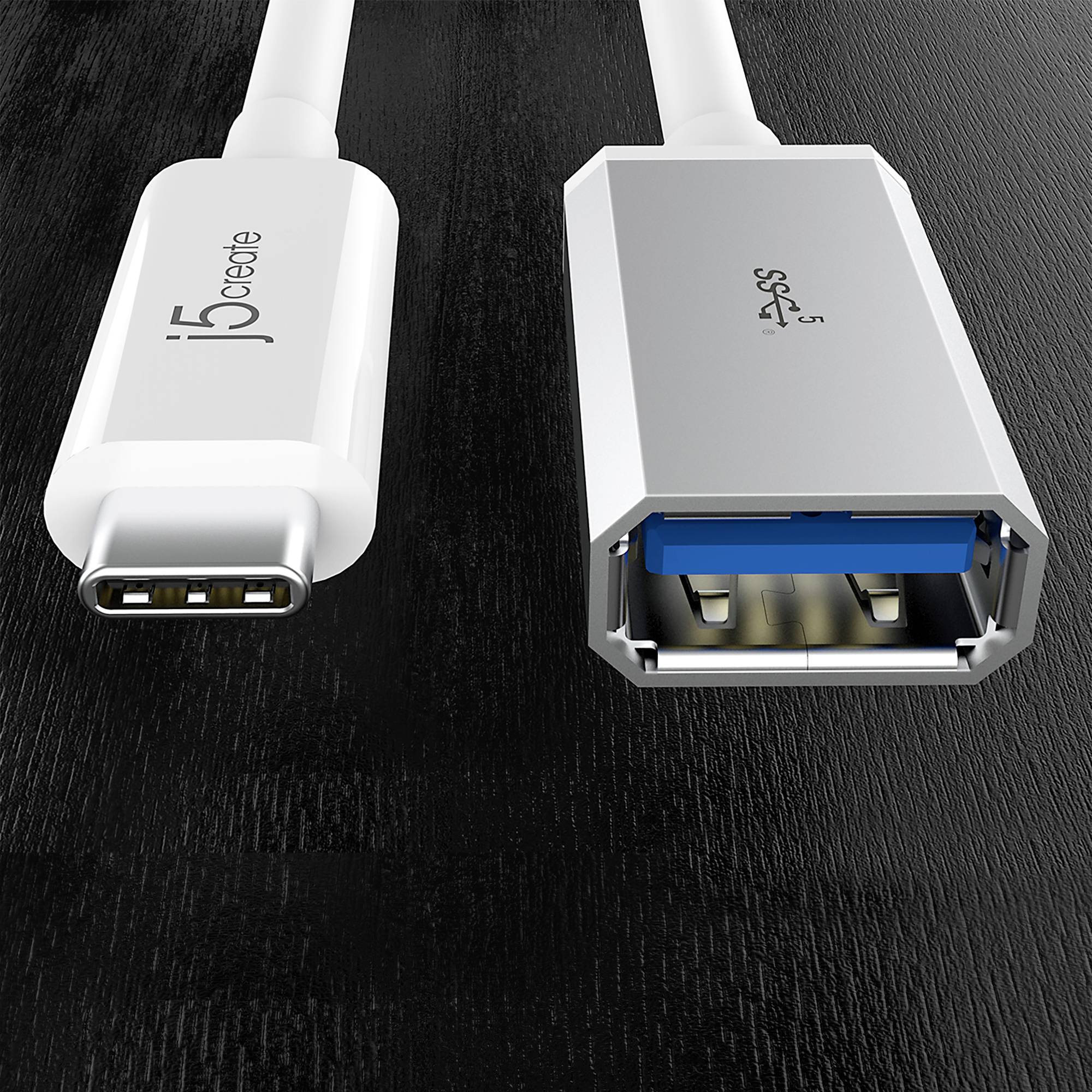 j5create USB 3.1 (Gen 2) Adaptateur [1x USB-C® - 1x USB 3.2 Gen 2 (USB 3.1)] JUCX05-N 0.1 m