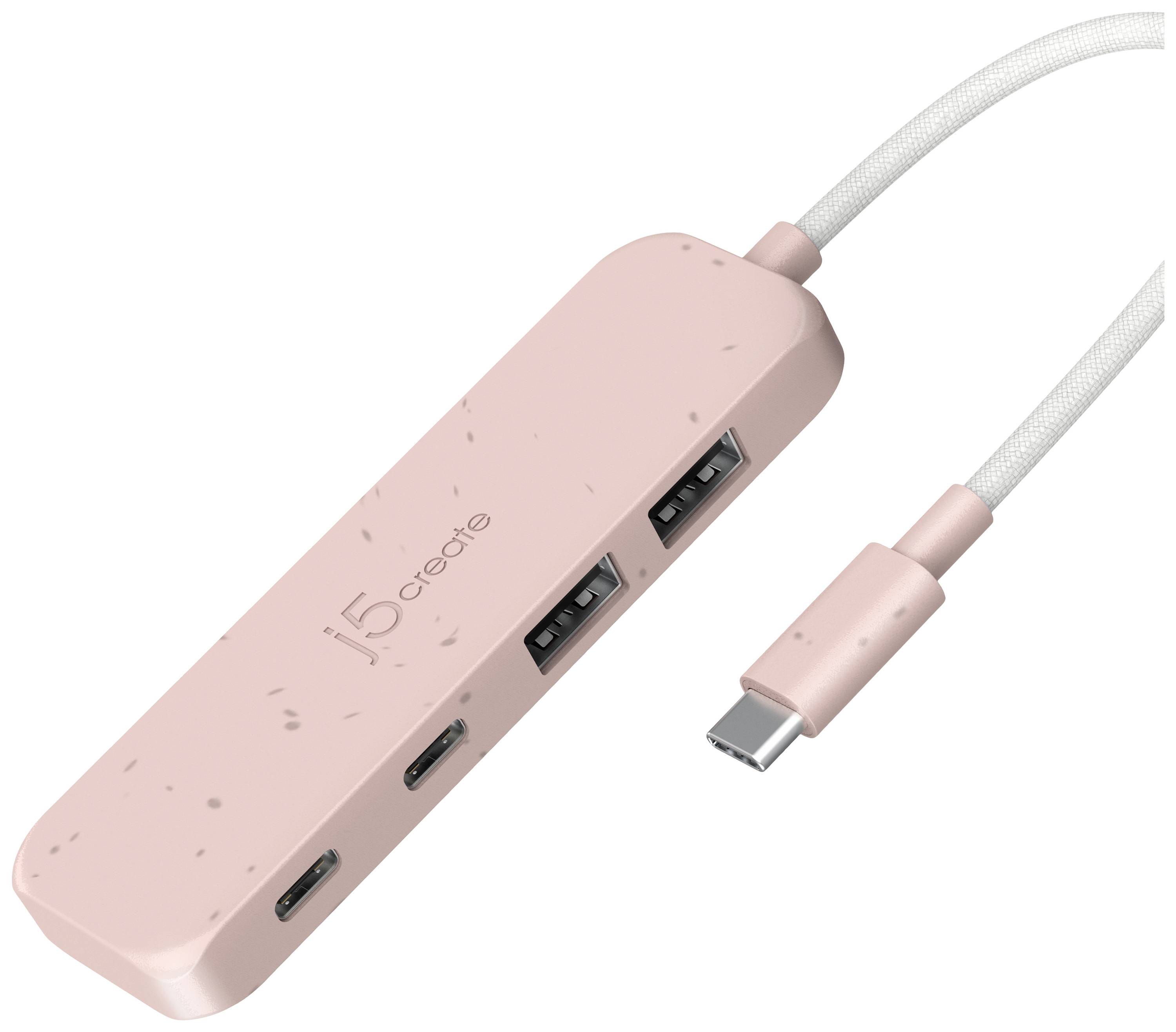 Hub USB 3.1 j5create JCH342ER-N rose