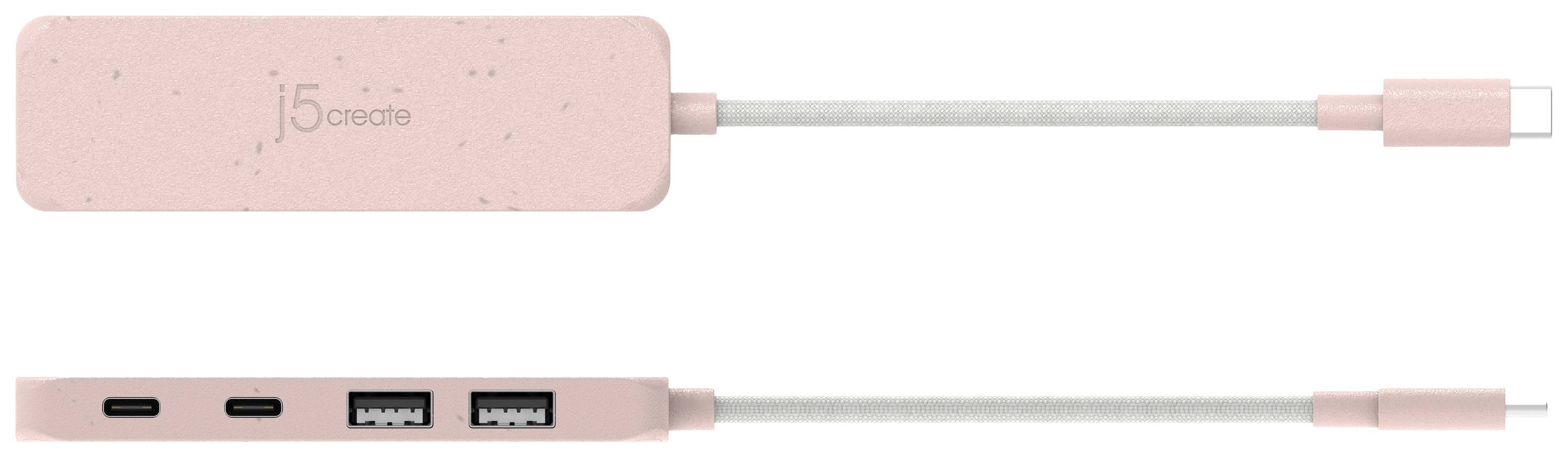 Hub USB 3.1 j5create JCH342ER-N rose