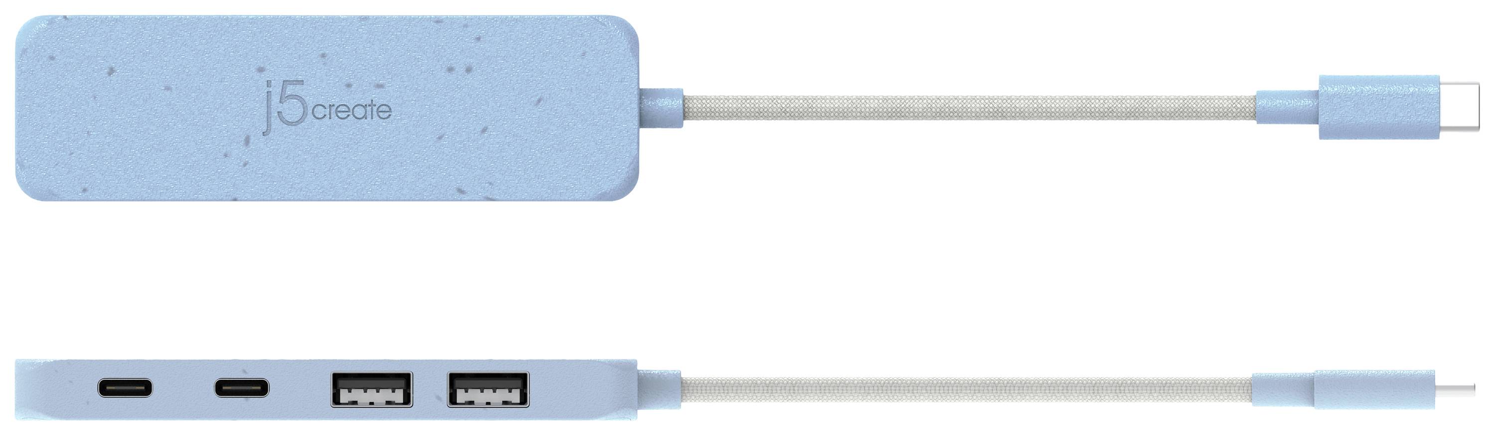 Hub USB 3.1 j5create JCH342EC-N cyan