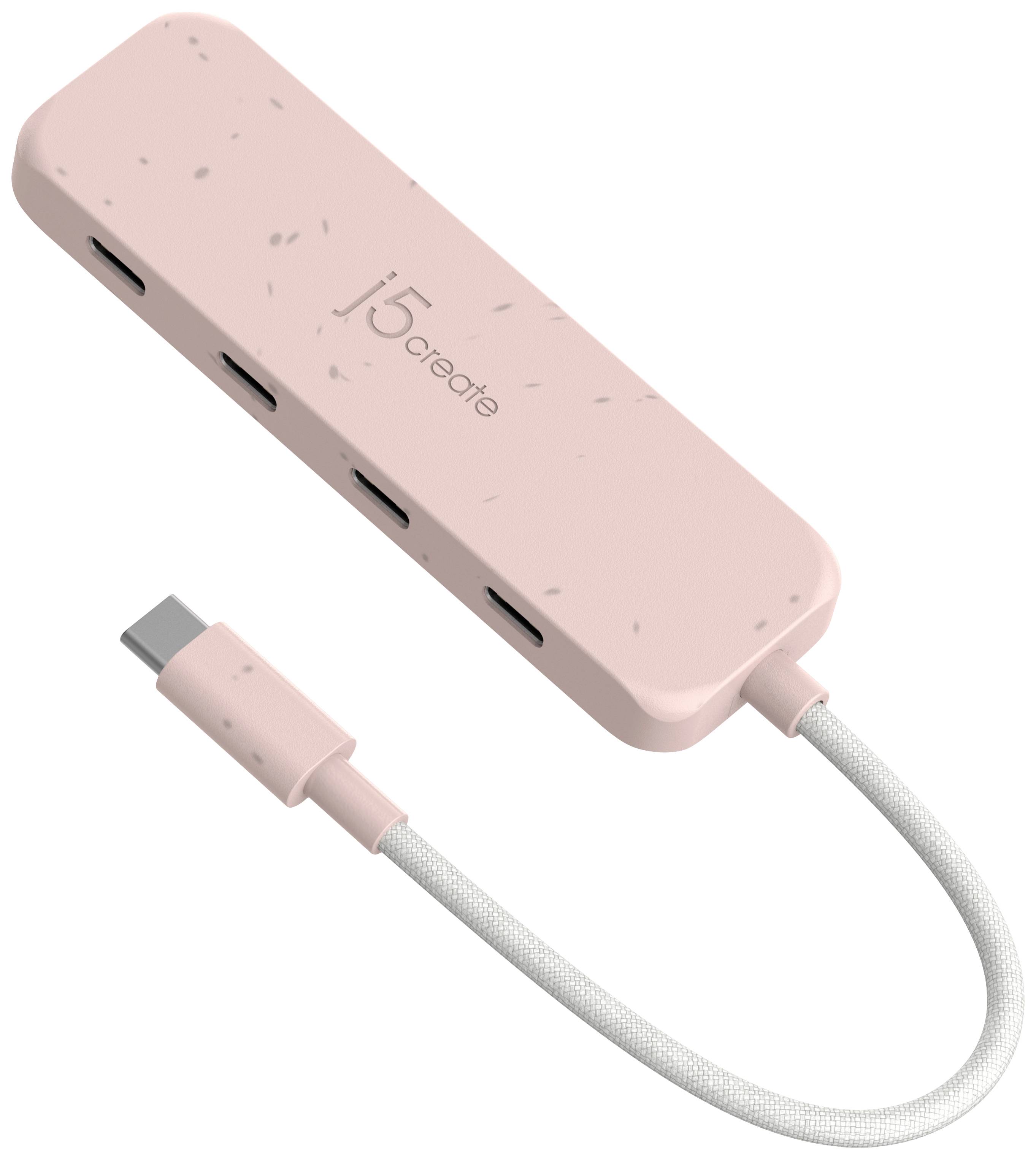 Hub USB 3.1 j5create JCH345ER-N 4 ports rose