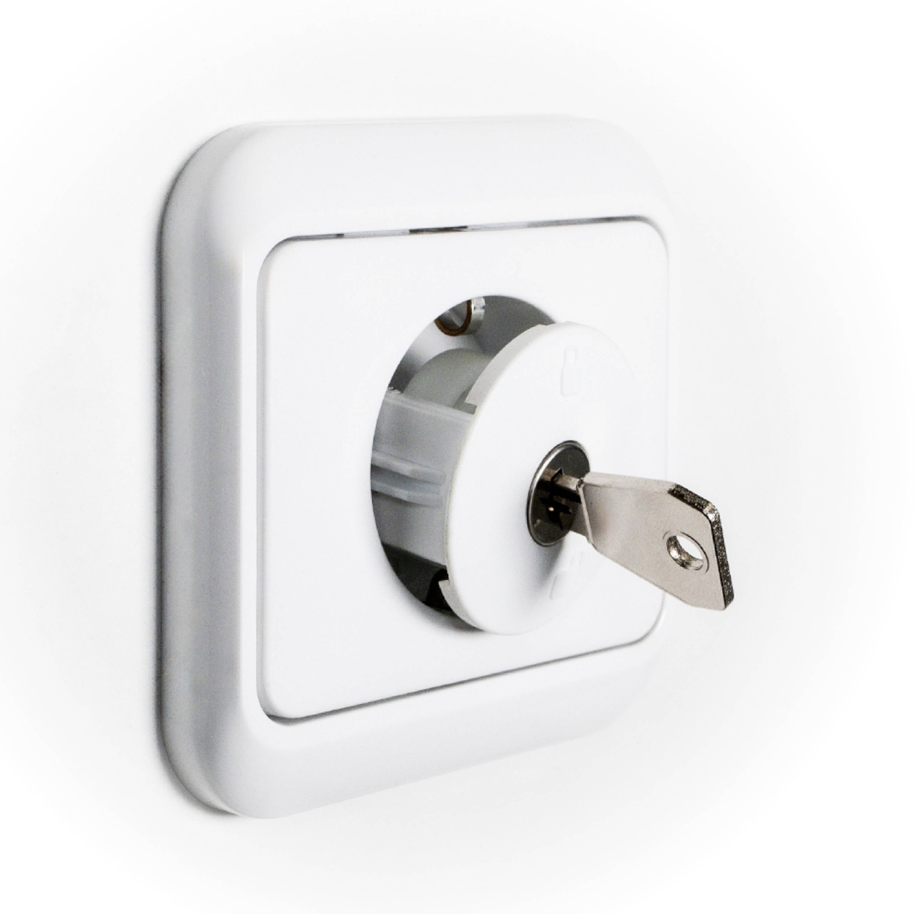 Sudhaus 1574098802 Serrure pour prise électrique sécurité enfants gris