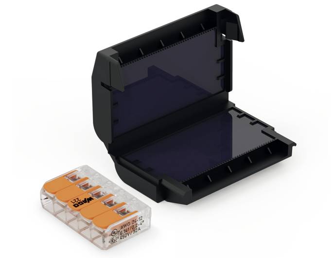 CellPack 407861 EASY-PROTECT/215 Boîte de gel pour bornes de raccordement flexible: 0.2-4 mm² rigide: 0.2-4 mm² 1 pc(s) noir