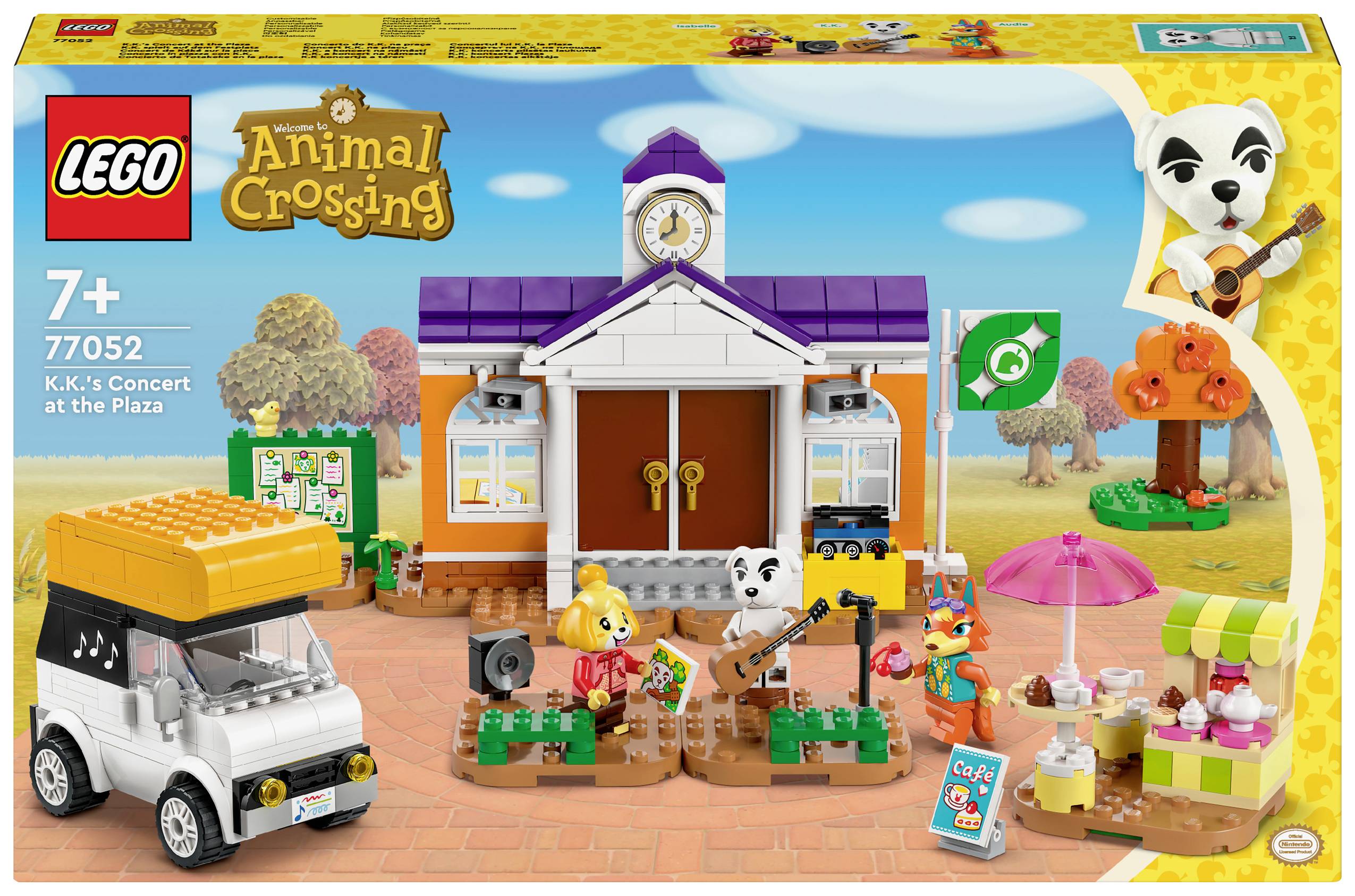 77052 LEGO® Animal Crossing K.K. joue sur la place de la fête