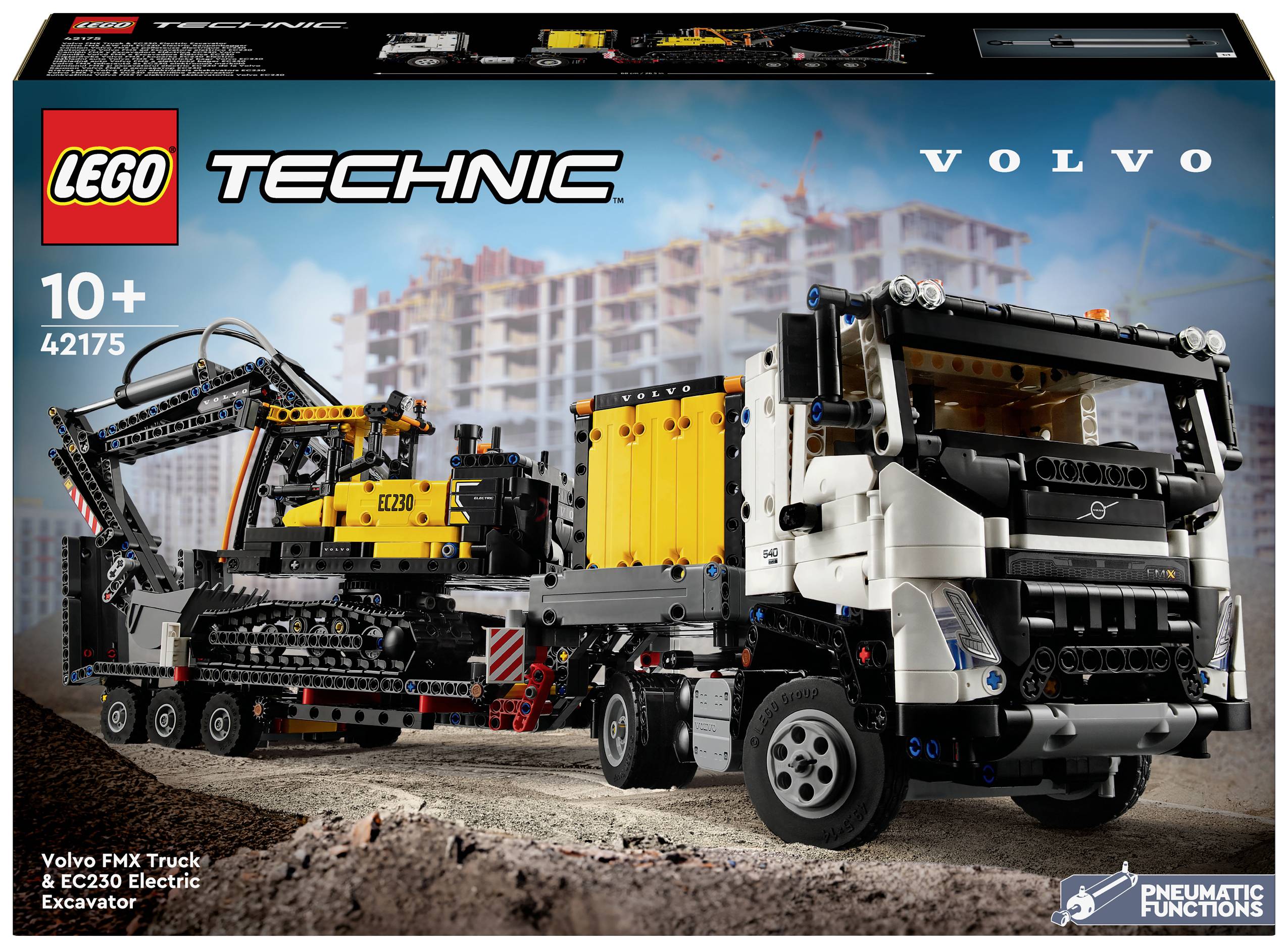 42175 LEGO® TECHNIC Camion Volvo FMX avec pelle à chenilles électrique EC230