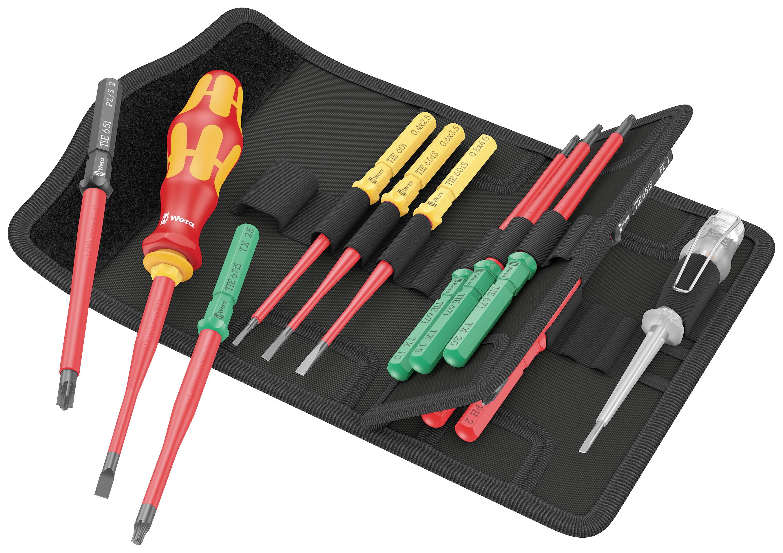 Wera Kraftform Kompakt VDE 16 extra slim 1 pour électricien Lots de lames de rechange