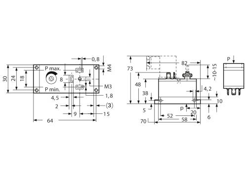 Kendrion Pressostat pneumatique 60.073.80.60 3 à 8 bar 1 pc(s)