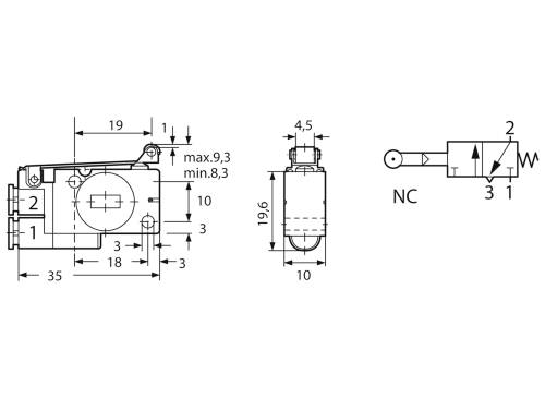 Kendrion Valve à bouton poussoir 1.5 à 8 bar 1 pc(s)