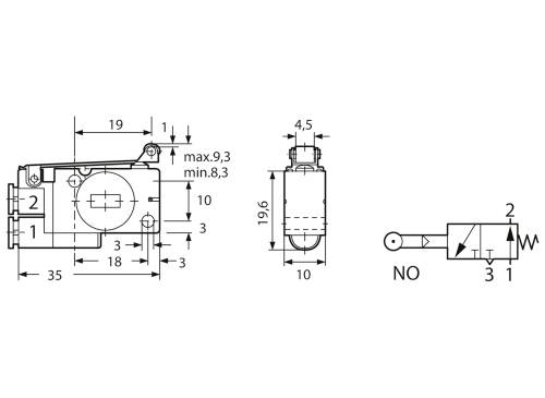 Kendrion Valve à bouton poussoir 1.5 à 8 bar 1 pc(s)