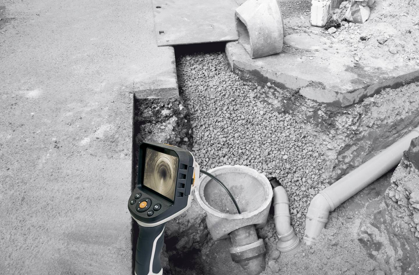 Laserliner MaxView Camera Sonde d'endoscope Ø de la sonde 17 mm 1.50 m éclairage LED, mise au point