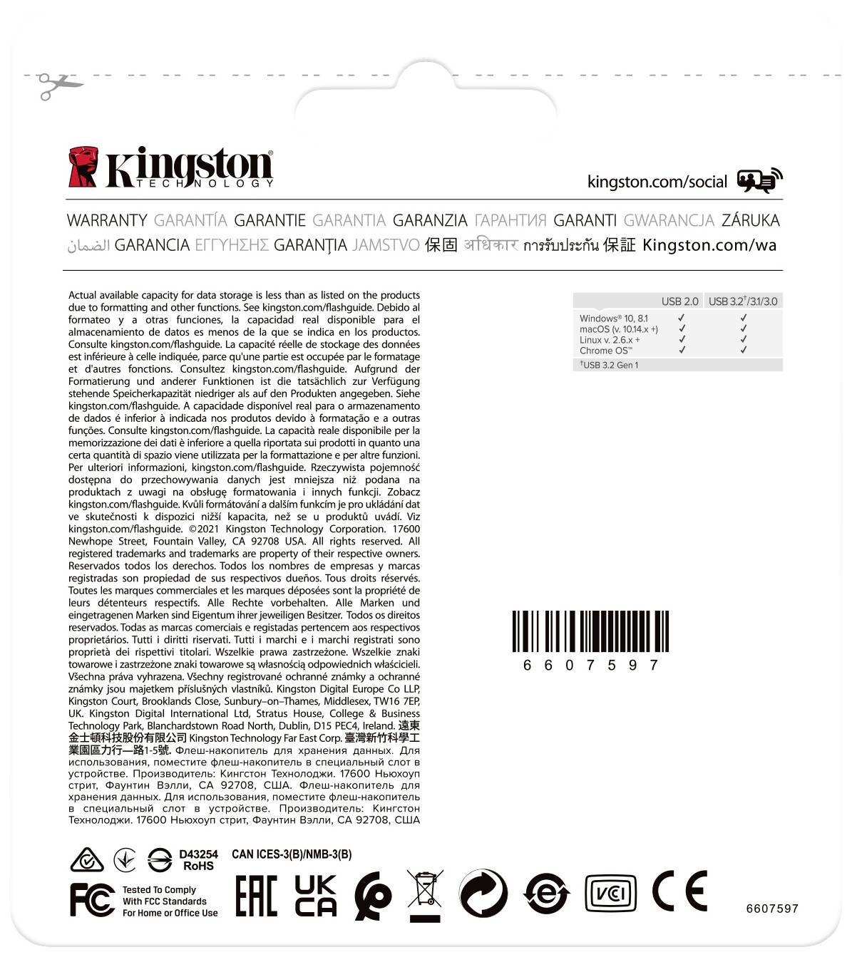 Kingston DataTraveler Exodia M Clé USB au détail 64 GB noir/bleu DTXM/64GB USB 3.1 (Gen 1)