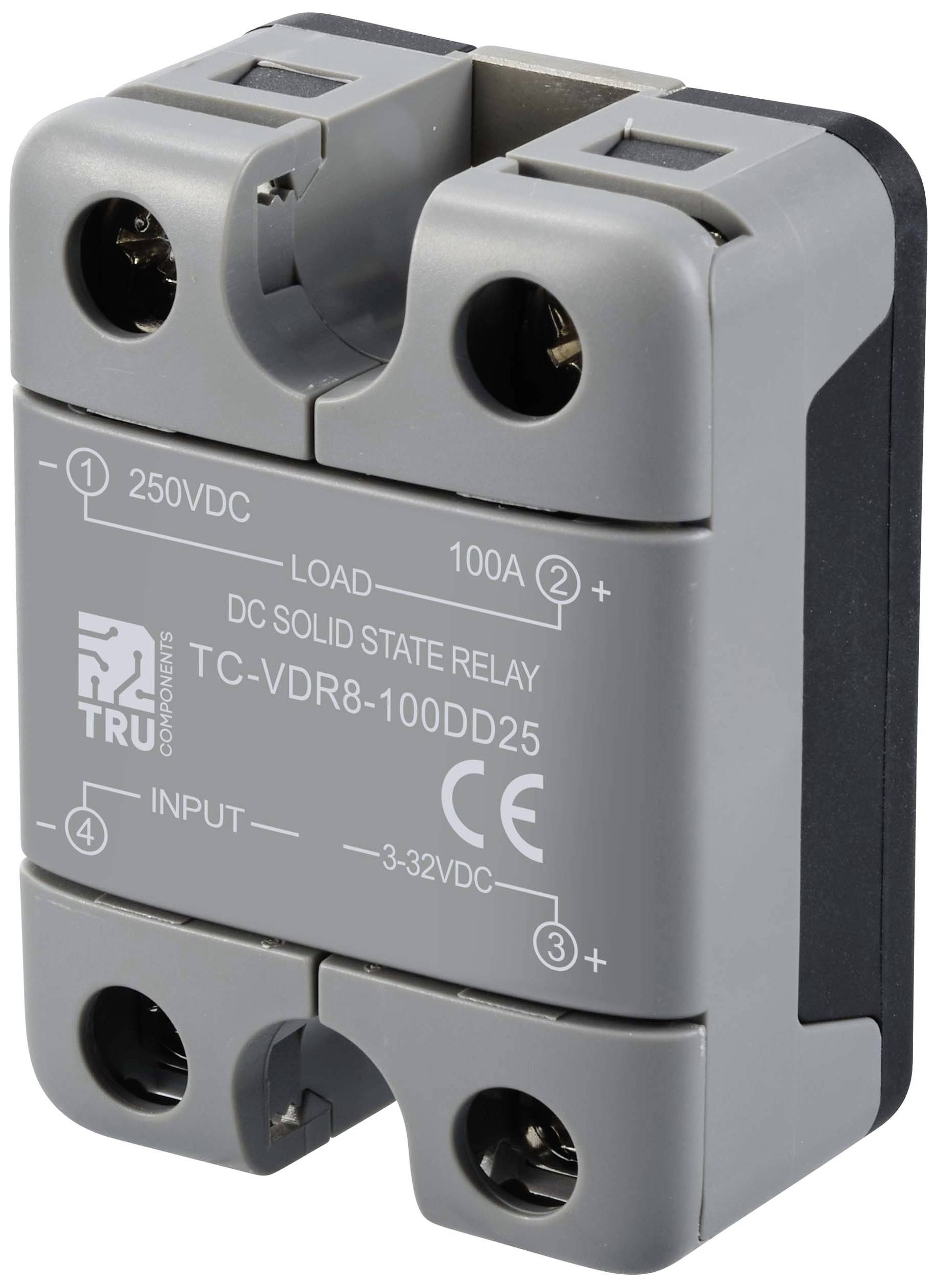 TRU COMPONENTS Relais à semi-conducteurs TC-12705376 100 A Tension de contact (max.): 250 V/DC commutation courant continu 1 pc(s)