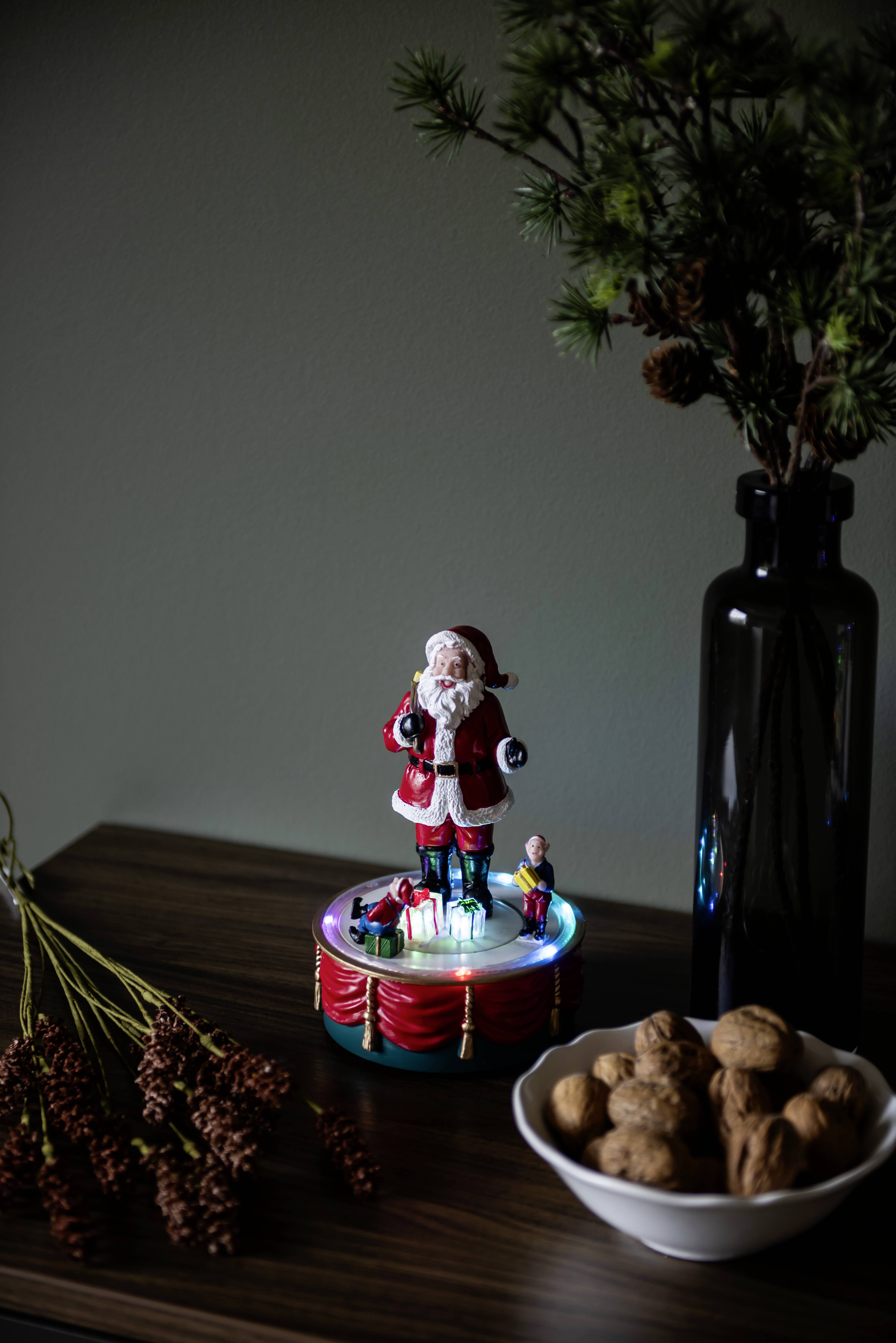 Konstsmide 4174-000 Décor à LED Père-Noël avec enfant multicolore LED rouge, multicolore