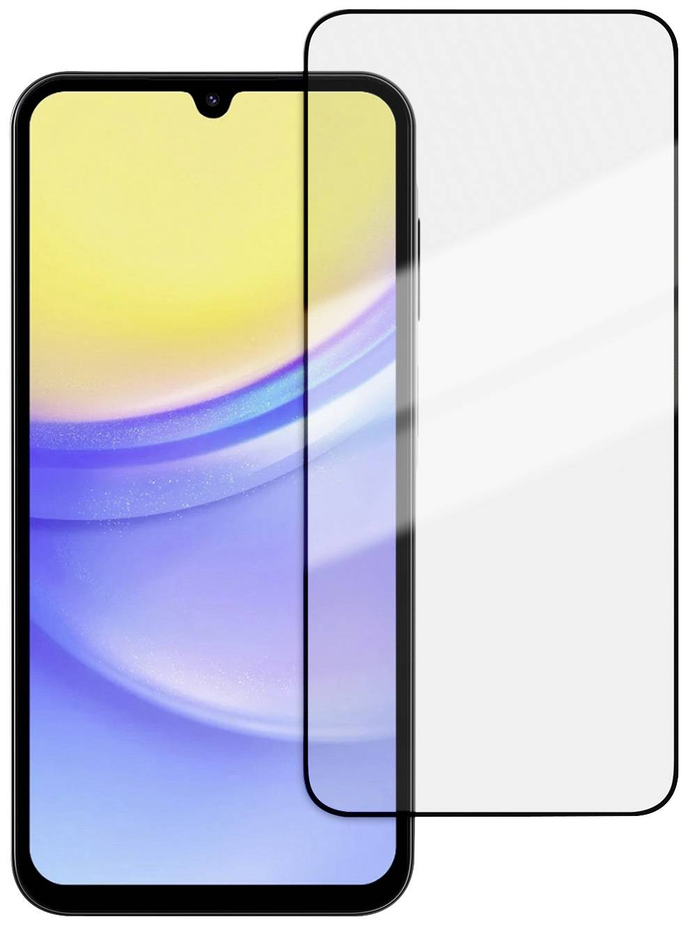 Vivanco 2.5DGLASVVSGA155G Verre de protection d'écran Samsung Galaxy A15, Galaxy A15 5G 1 pc(s) anti-traces de doigts, résistant