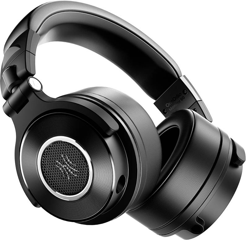 OneOdio Monitor 60 Casque supra-auriculaire filaire Stereo noir Audio haute résolution pliable, coques pivotantes pour le studio