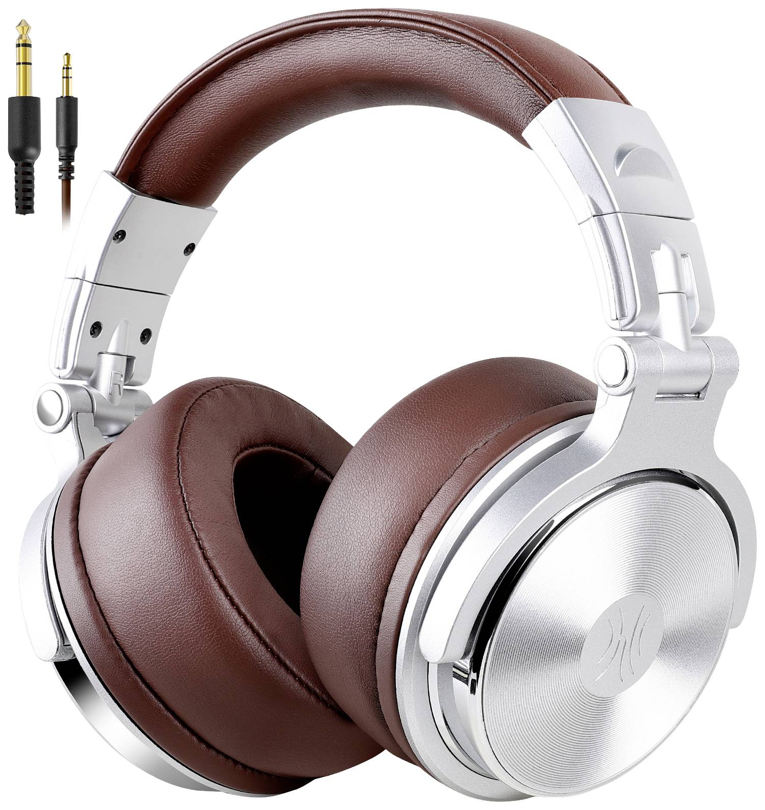OneOdio Pro-40 Casque supra-auriculaire filaire Stereo argent, marron Audio haute résolution pliable, coques pivotantes pour DJ