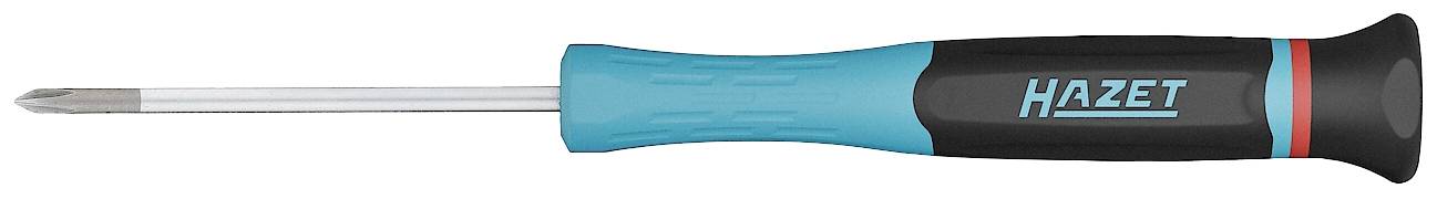 Tournevis cruciforme avec manche bleu et noir portant l'inscription 'HAZET'.