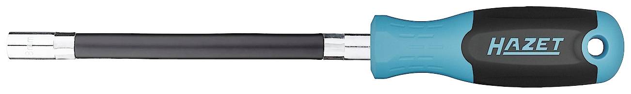 Un tournevis bleu-noir avec une poignée ergonomique et l'inscription 'HAZET' sur la poignée.