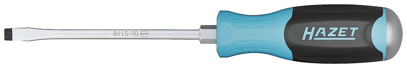 Hazet 811S-70 pour l'atelier Tournevis pour vis à fente Largeur de la lame: 7 mm Longueur de la lame: 125 mm
