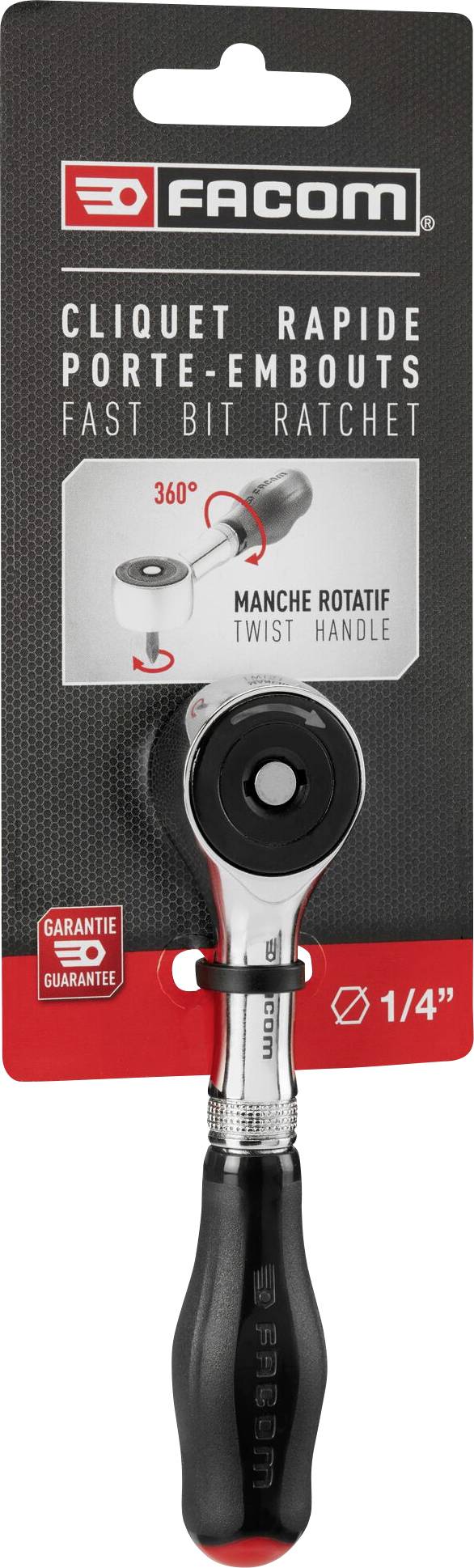 Facom R.PE360PB Cliquet réversible 1/4" (6.3 mm) 120 mm