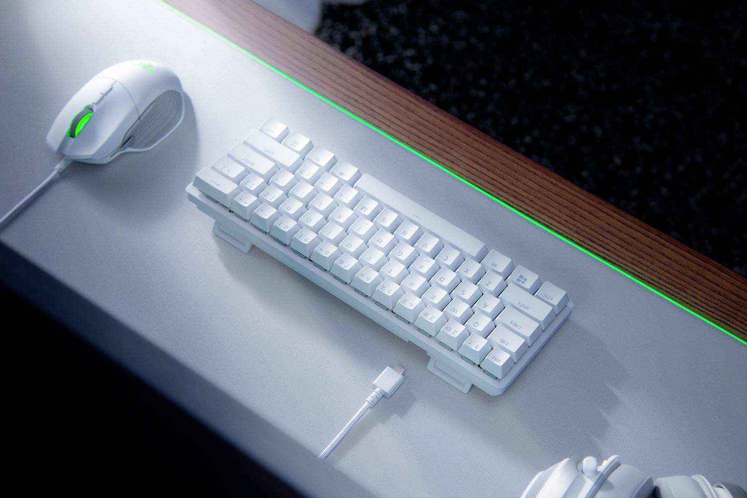 RAZER Huntsman Mini Mercury Edt. filaire Clavier de gaming anglais, QWERTY blanc éclairé