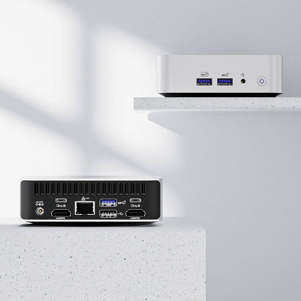GEEKOM Mini-PC (HTPC) A8 AMD Ryzen 7 8845HS 32 GB RAM 1 TB SSD AMD Carte graphique 780M Win 11 Pro A8