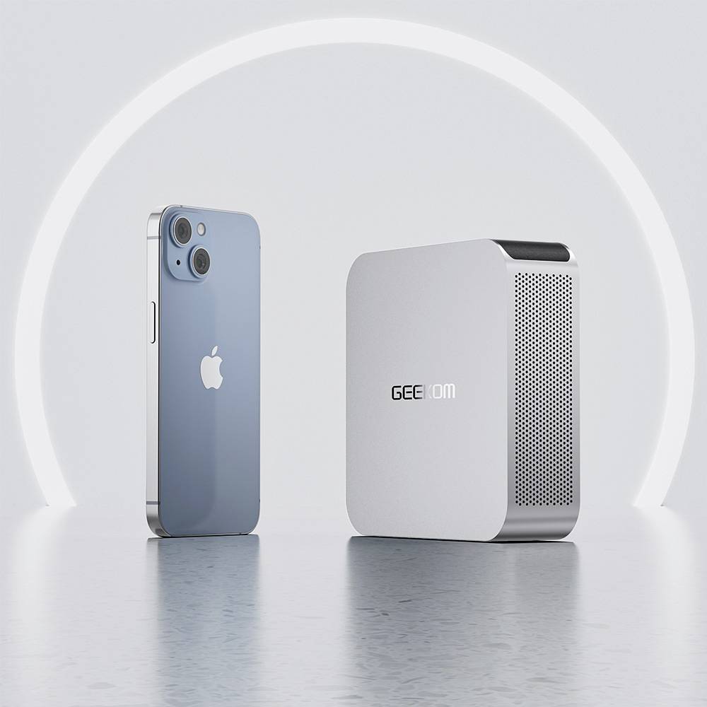 GEEKOM Mini-PC (HTPC) A8 AMD Ryzen 7 8845HS 32 GB RAM 1 TB SSD AMD Carte graphique 780M Win 11 Pro A8