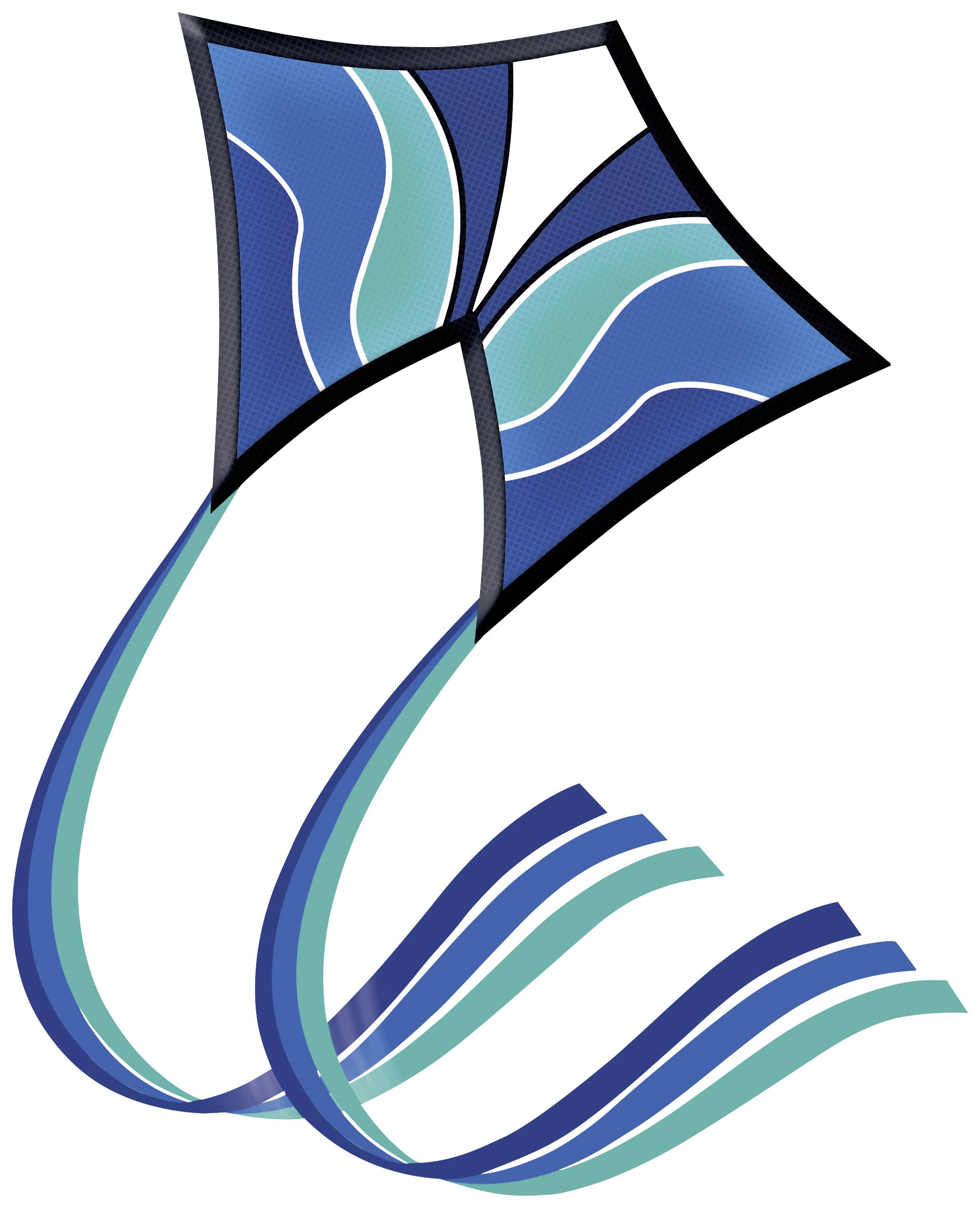 Günther Flugspiele Cerf-volant Blue Wave Envergure (détails) 900 mm