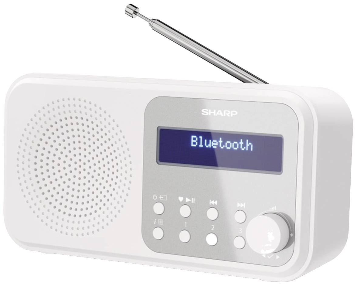 Sharp DR-P420 Radio de table DAB+, DAB, FM Bluetooth, USB blanc