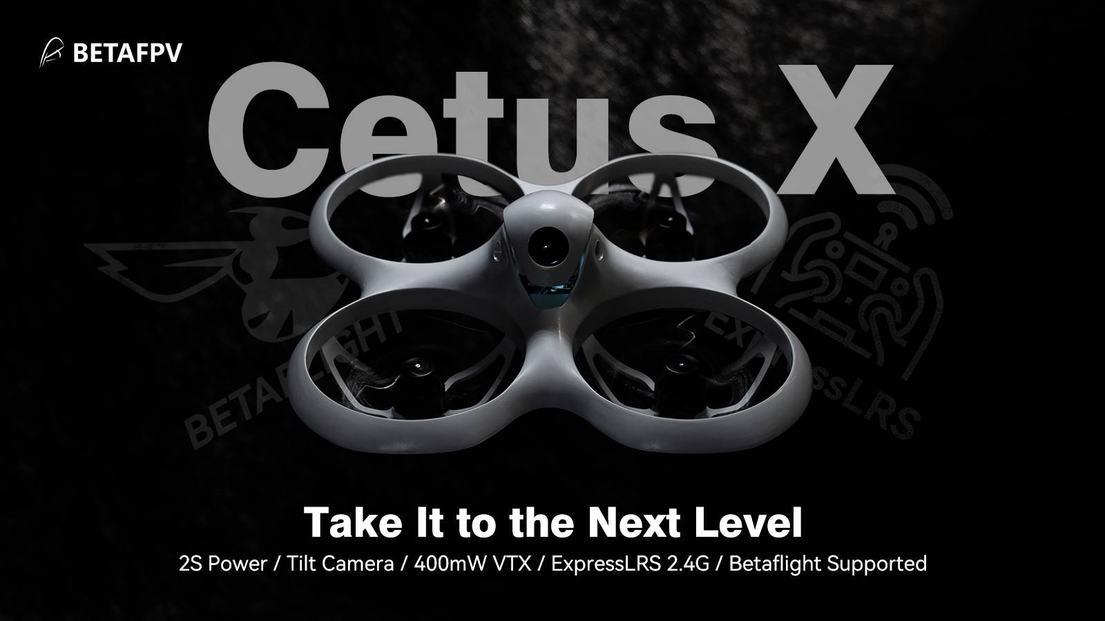 BETAFPV Cetus X FPV Kit Drone de course prêt à voler (RtF) pilotage en immersion (FPV), FPV (First Person View)