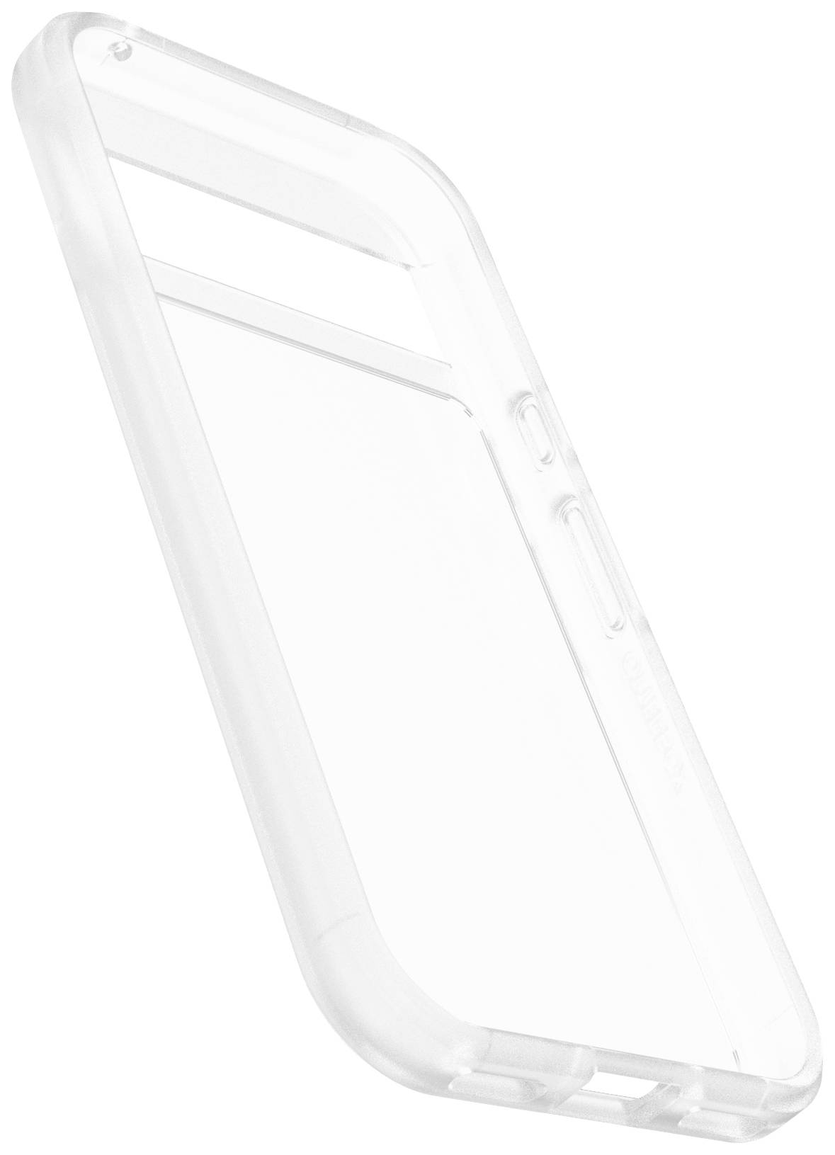 Une coque de téléphone transparente au design robuste, offrant une protection efficace et une apparence claire, adaptée à la protection d'un smartphone.