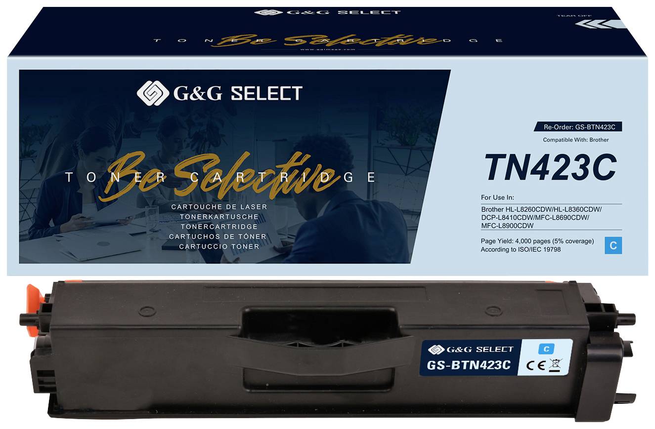 G&G Toner remplace Brother TN-423C compatible cyan TN-423C GS-BTN423C