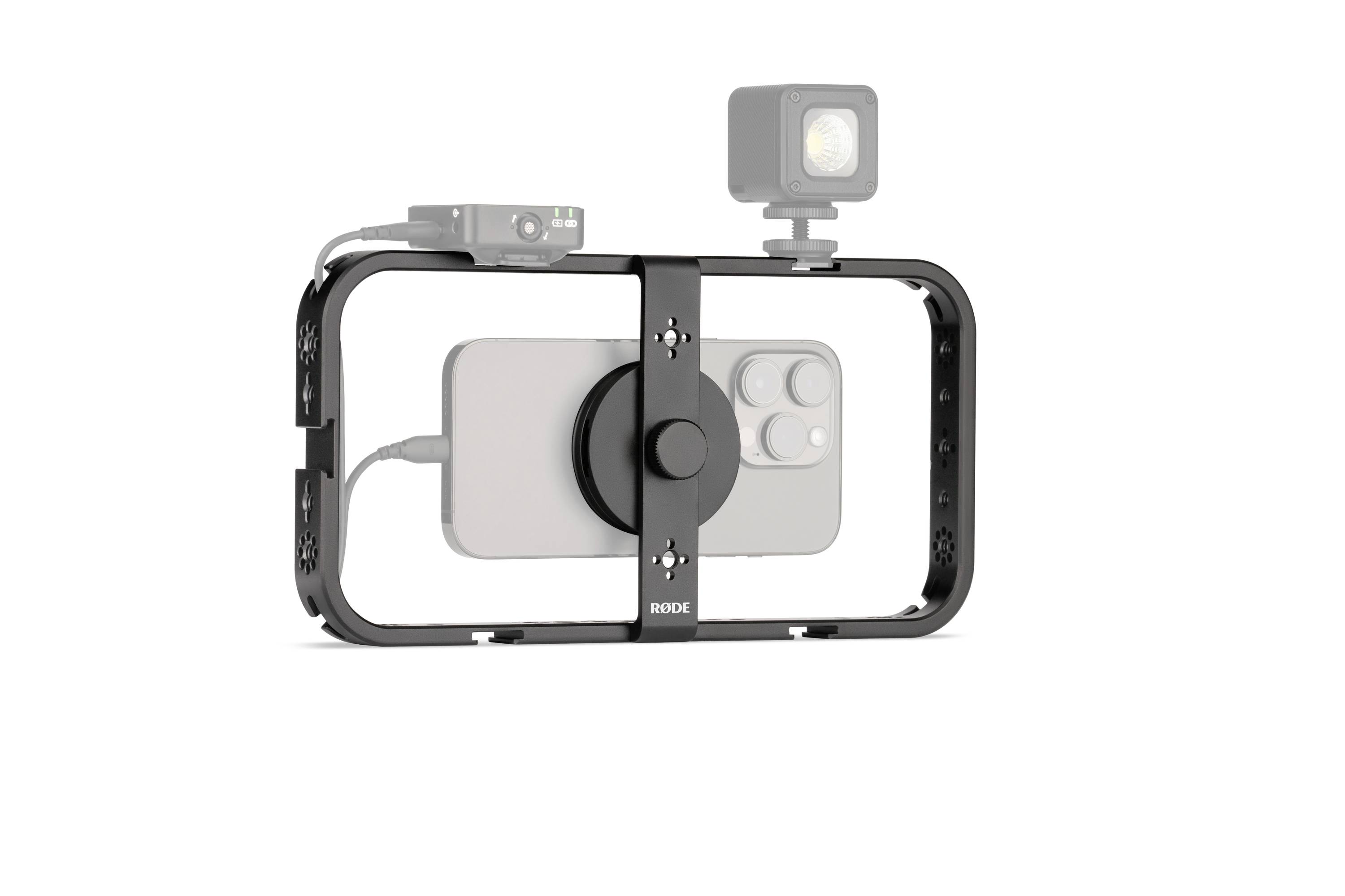 Rode Phone Cage Support pour Smartphone Filetage extérieur: 1/4", 3/8"