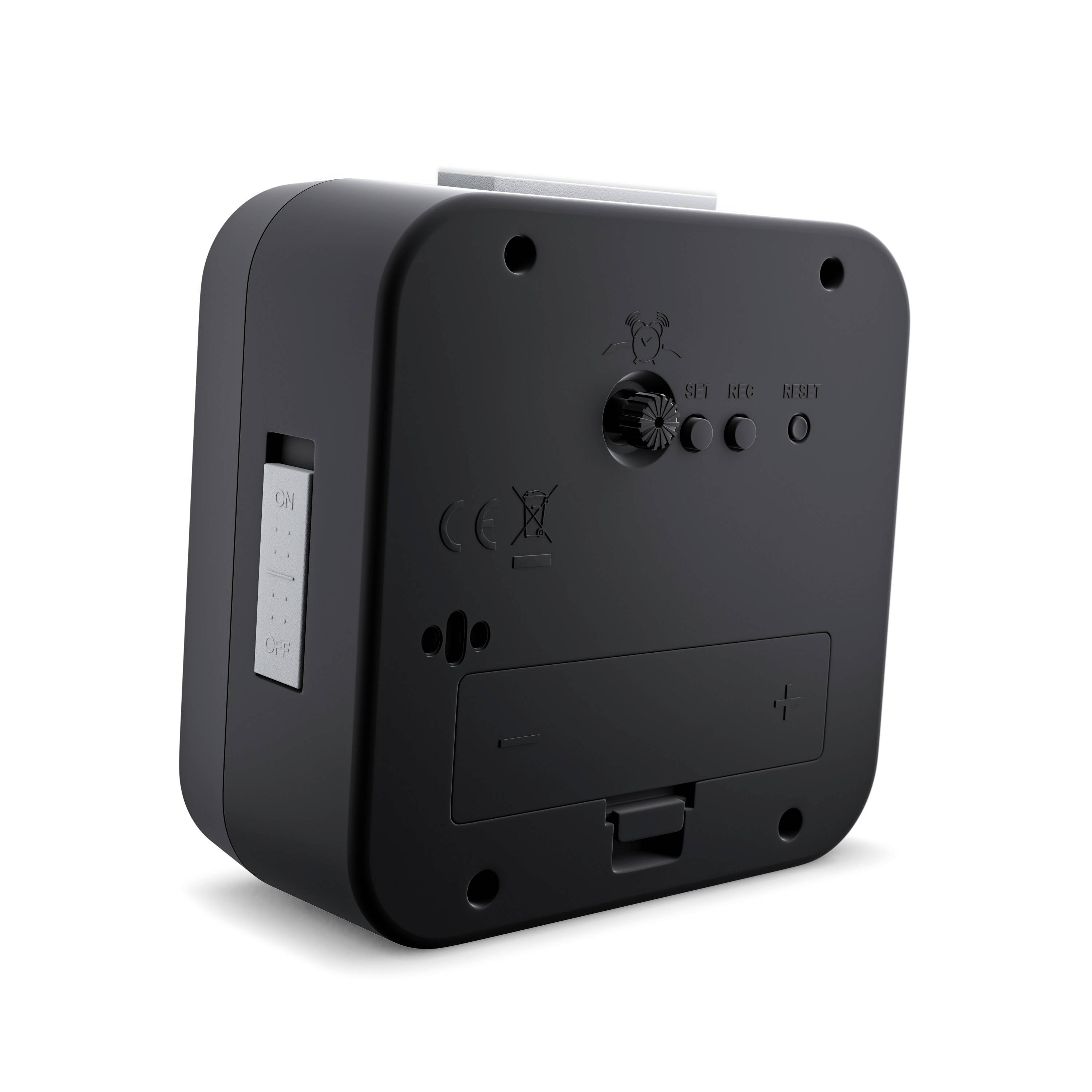 Mebus 25609 radiopiloté(e) Réveil noir