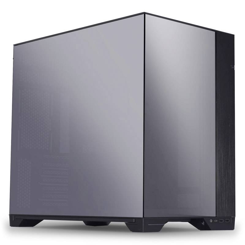 Tour midi Lian Li Lian Li O11 Vision Chrome Midi-Tower, verspiegeltes Tempered Glass - schwarz Boîtier, Boîtier gaming, Boîtier