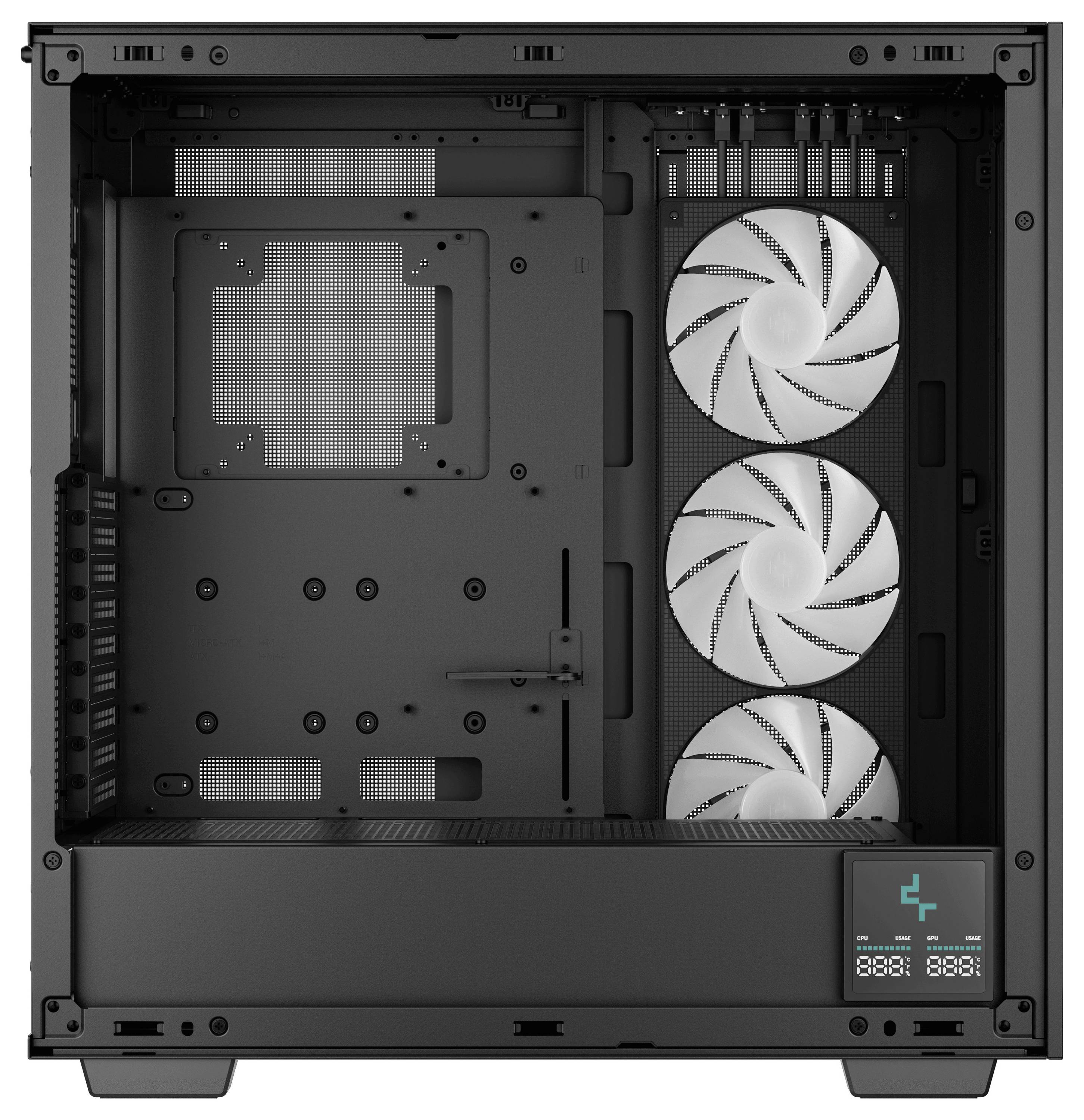 Tour midi DeepCool DeepCool Morpheus Midi-Tower - schwarz Boîtier, Boîtier gaming, Boîtier PC noir