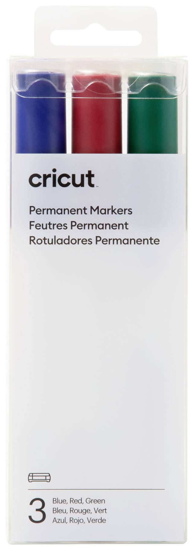 Cricut Venture Markers Set de broches rouge, vert, bleu