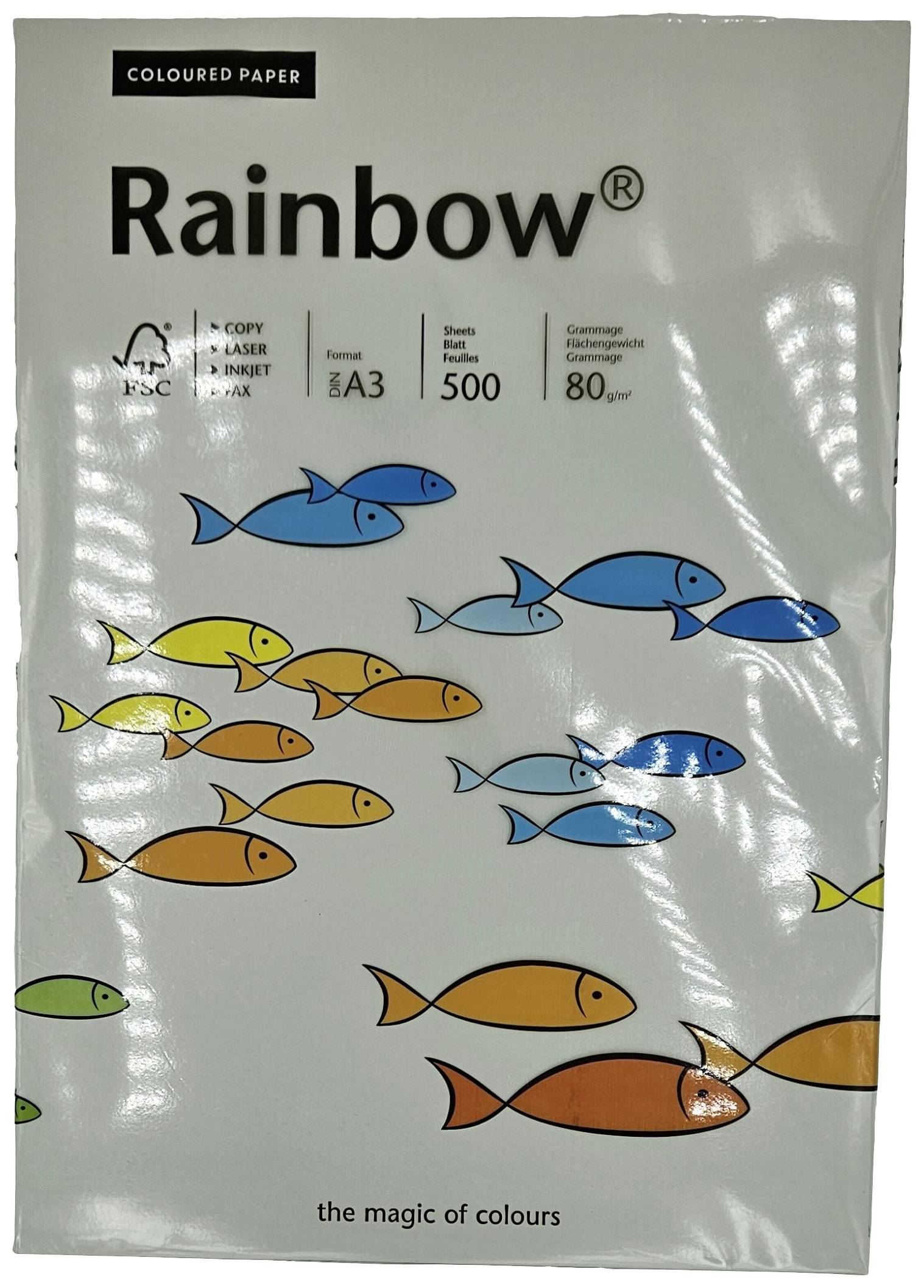 Rainbow 88042808 Papier de photocopieur DIN A3 80 g/m² 500 feuille(s) gris