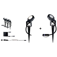 Paulmann 4064161325880 Système d'éclairage Plug&Shine kit de démarrage pour projecteur de jardin à LED jeu de 4 LED 24 W blanc Paulmann 4064161325880 Système d'éclairage Plug&Shine kit de démarrage pour projecteur de jardin à LED jeu de 4 LED 24 W blanc