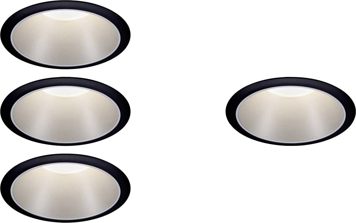 Paulmann 4064161325927 Spot encastrable LED 24 W noir, argent