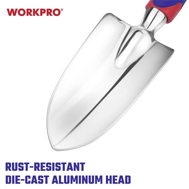 WorkPro WP331009 Truelle à main avec peigne à gazon