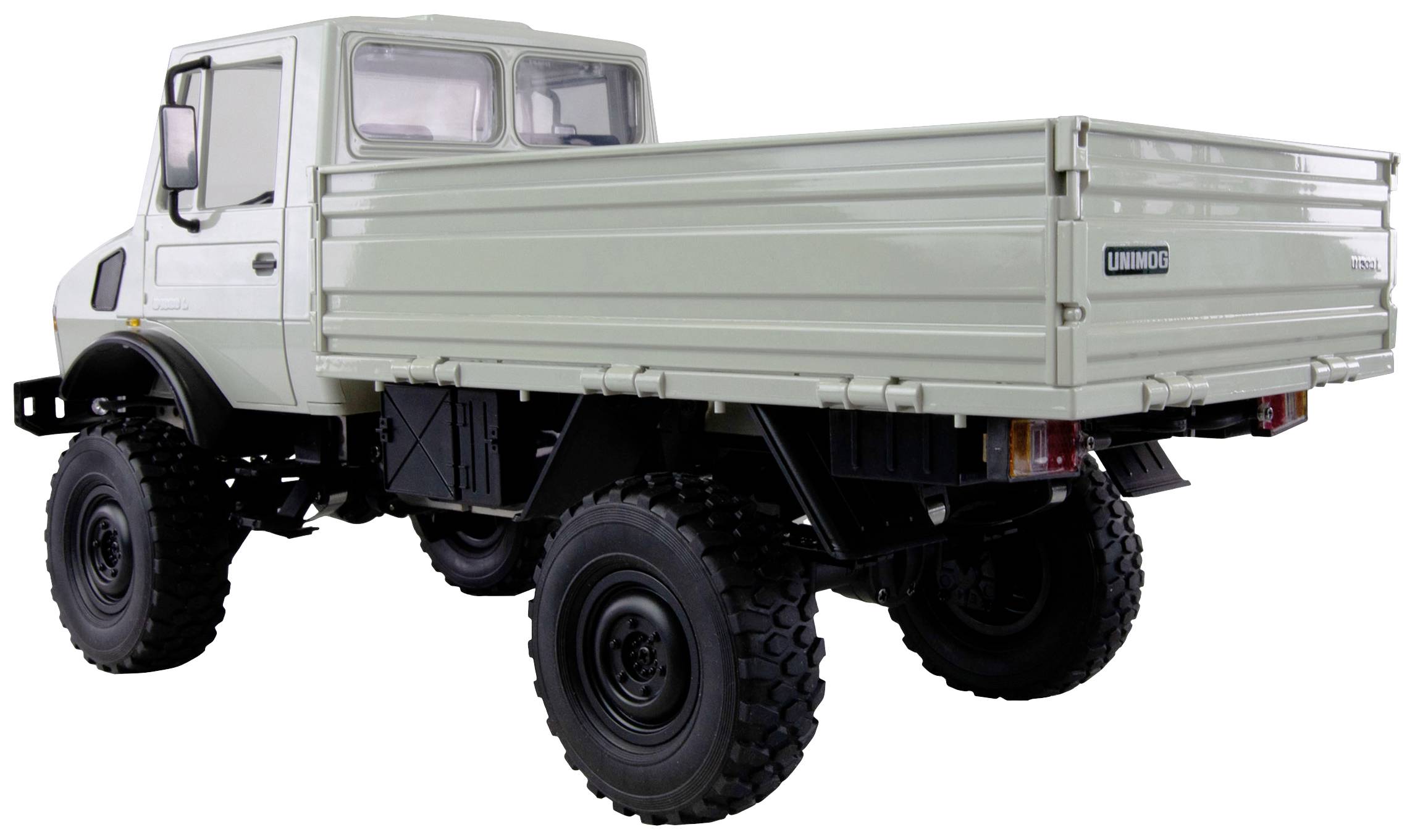 Amewi 22631 Unimog Basic, hellgrau 1:12 électrique Camion RC prêt à fonctionner (RtR)