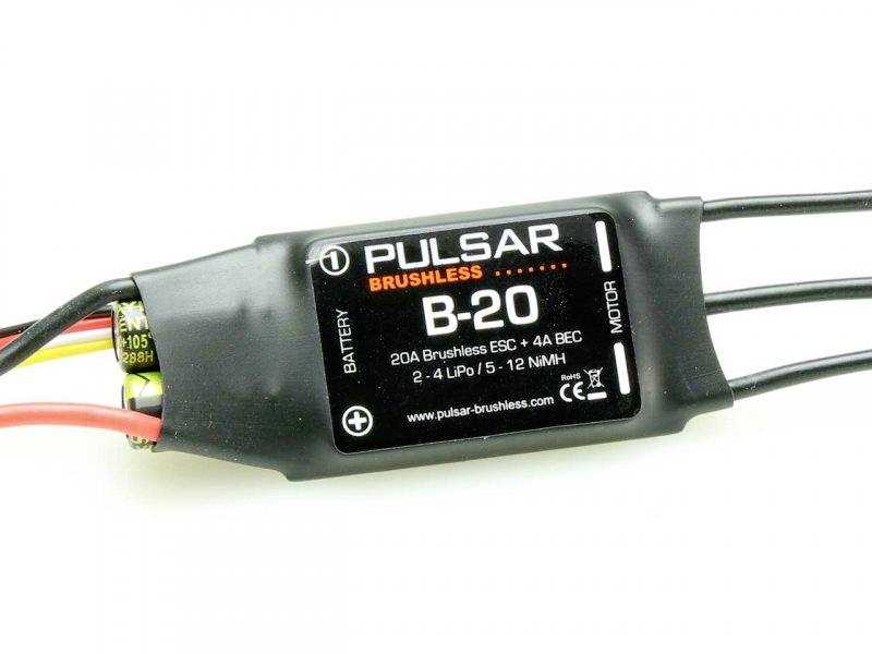 Pichler Modellbau PULSAR B-20 Régulateur de vitesse brushless de voiture Charge admissible (max.): 30 A