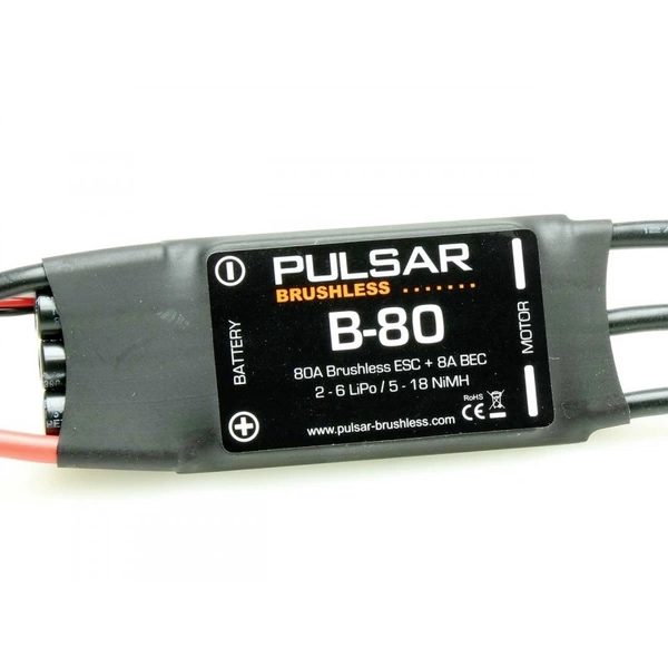 Pichler Modellbau PULSAR B-80 Régulateur de vitesse brushless de voiture Charge admissible (max.): 100 A Pichler Modellbau PULSAR B-80 Régulateur de vitesse brushless de voiture Charge admissible (max.): 100 A