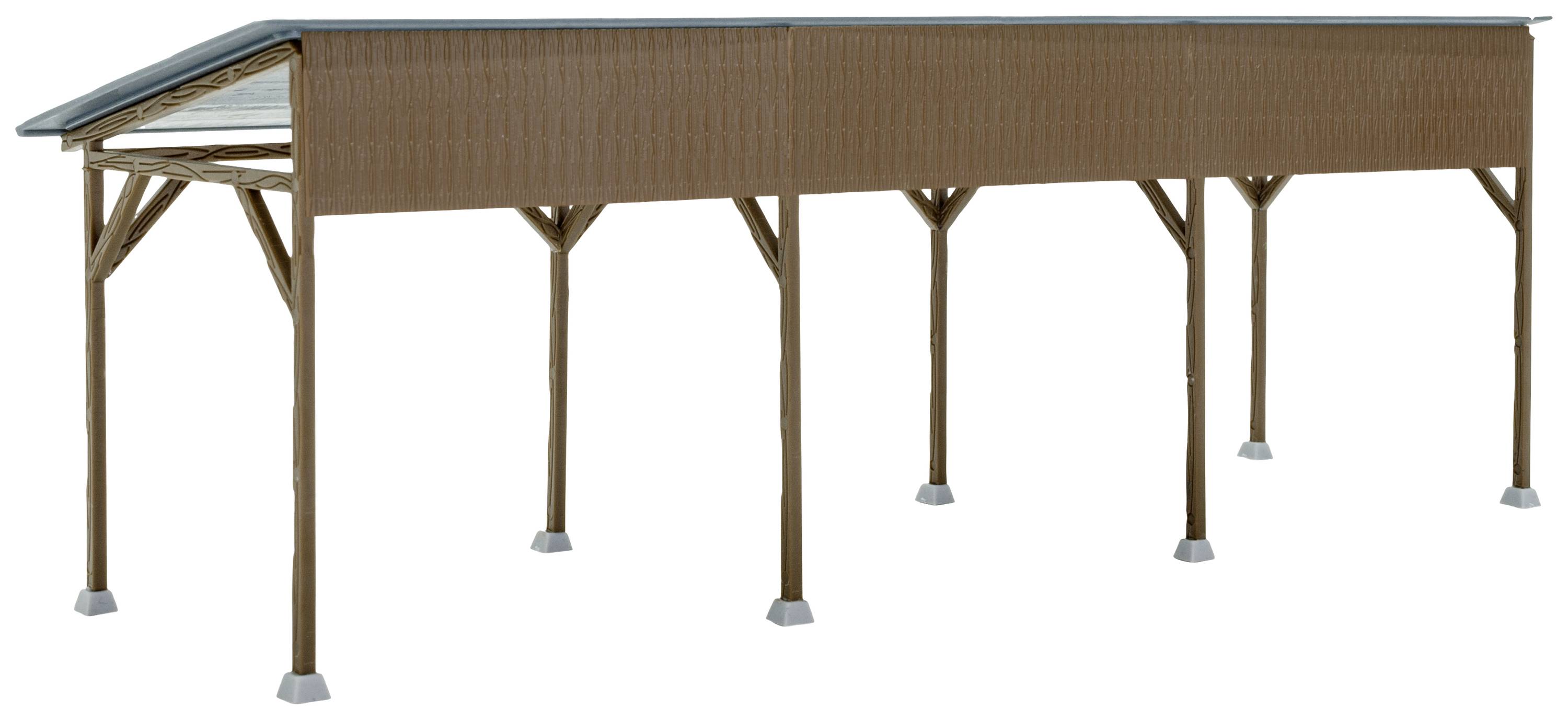 Kibri 38349 Carport en bois H0 kit