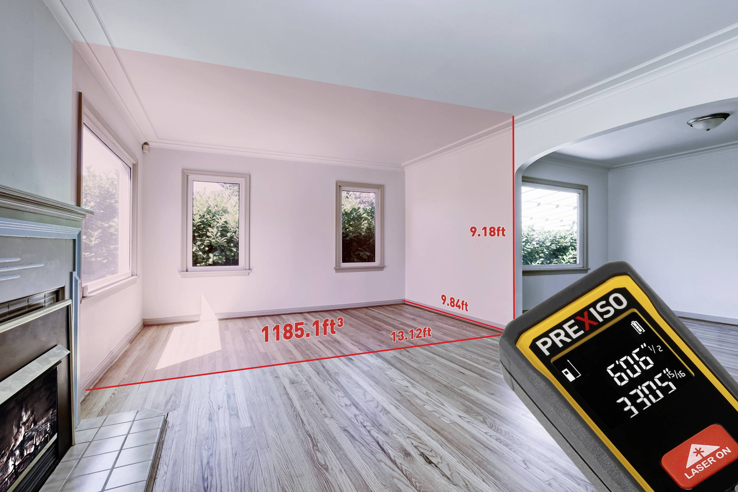 Prexiso Télémètre laser 40 m