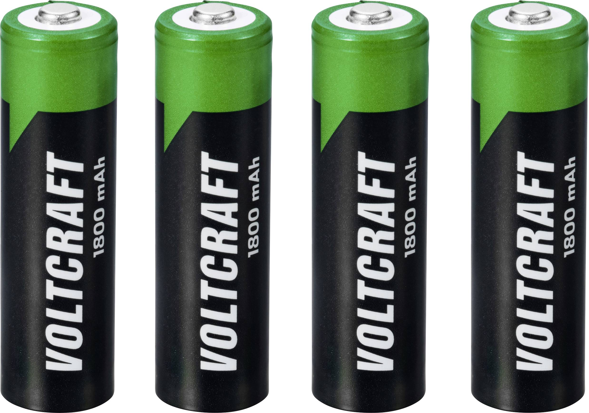 VOLTCRAFT HR06 Pile rechargeable LR6 (AA) NiMH 1800 mAh 1.2 V 4 pc(s)